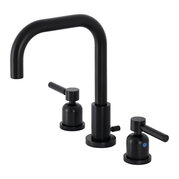 FSC8930DL Concord Widespread Bathroom Faucet W/Brass Pop-Up, Matte Blk